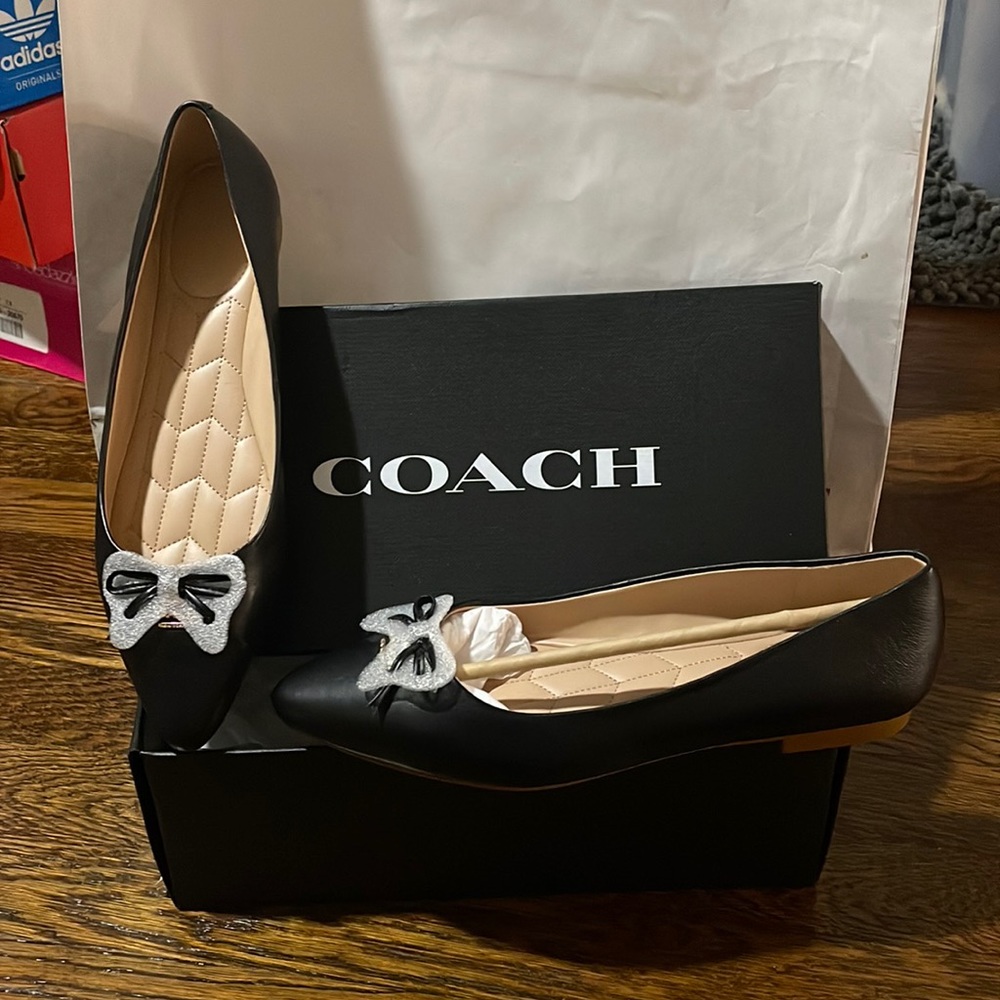 COACH Leather Flats